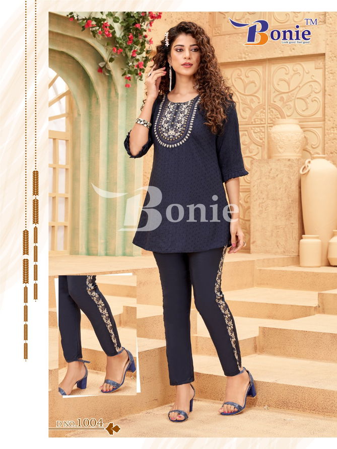 Bonie Vacation Designer Wear Wholesale Kurtis With Bottom Catalog